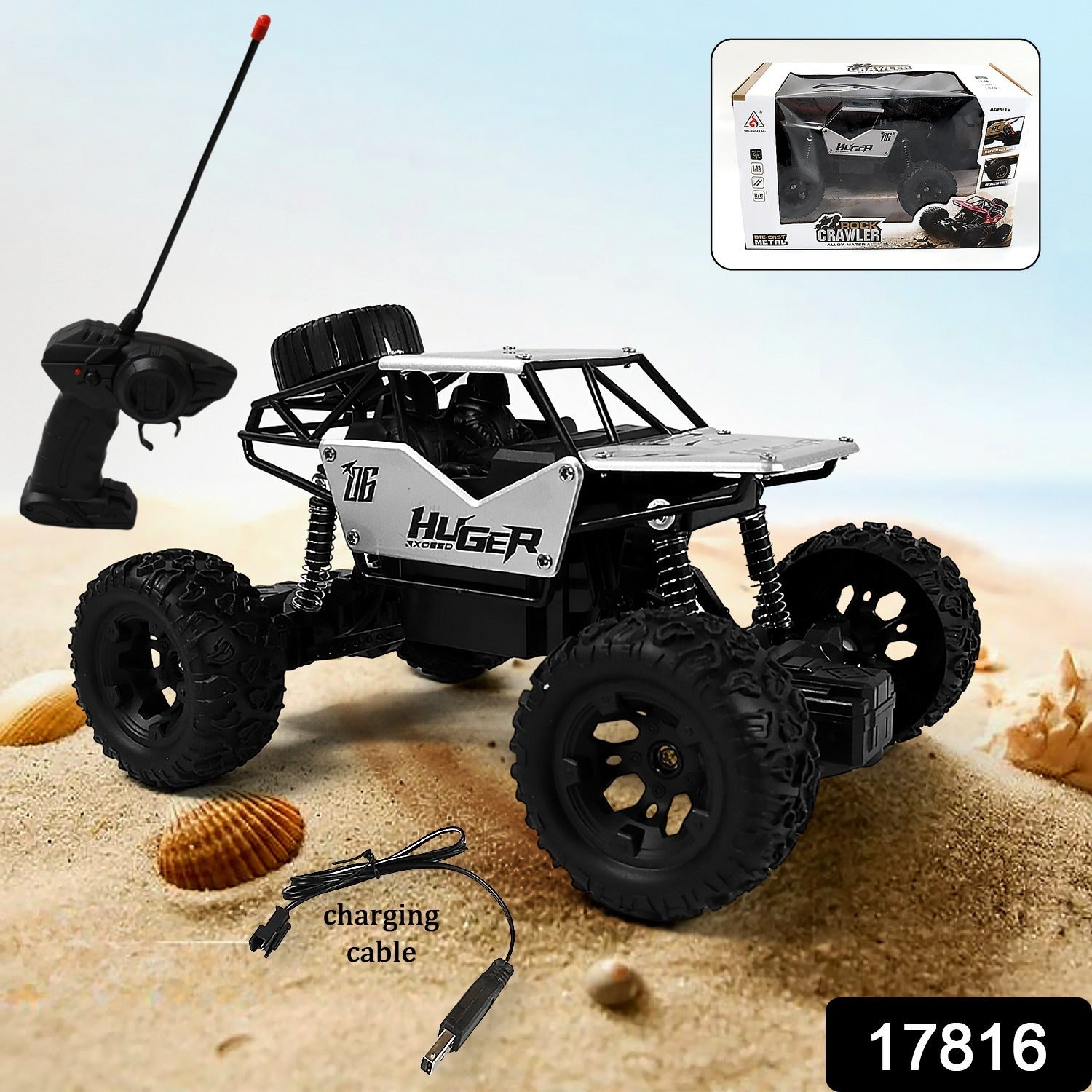Rock Crawler Monster RC Truck All Terrain Stunt Racing Car Rechargeable Indoor Outdoor Toy Car Your Brand