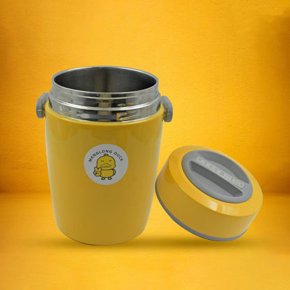 HEAVY LEAK-PROOF STAINLESS STEEL LUNCH BOX/ TIFFIN BOX, 2 COMPARTMENT, FOOD BOX FOR THERMAL CONTAINER FOR FOOD STAINLESS STEEL FOR STUDENT FOR WORK FOR TRAVEL (2 LTR.) Your Brand