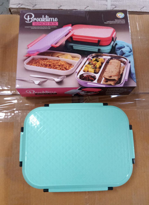 Customized Break Time Lunch Box Steel Plate Multi Compartment Lunch Box Carry To All Type lunch In Lunch Box & Premium Quality Lunch Box ideal For Office , School Kids & Travelling Ideal Your Brand