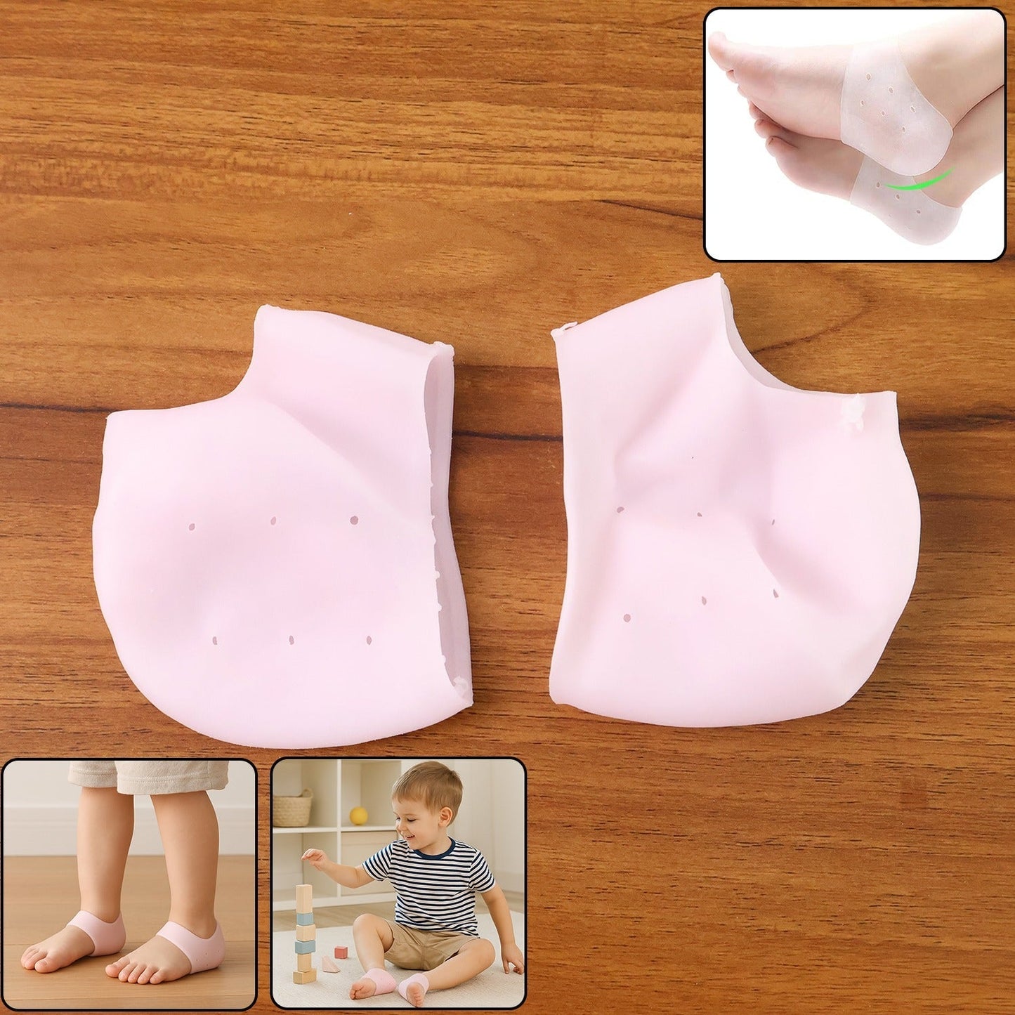 Kid Silicone Heel Protectors (1 Pair) Your Brand