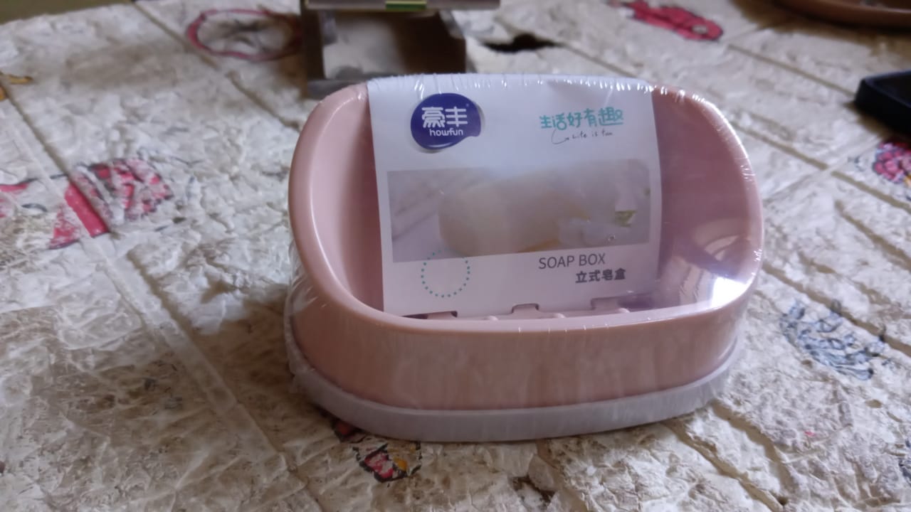 Soap Container, Soap Box Household Kitchen and Bathroom Can Use PP Material Drain Box Double Soap Dish, for Bathroom Shower Home Outdoor Camping ,Sabudani (1 Pc) Your Brand
