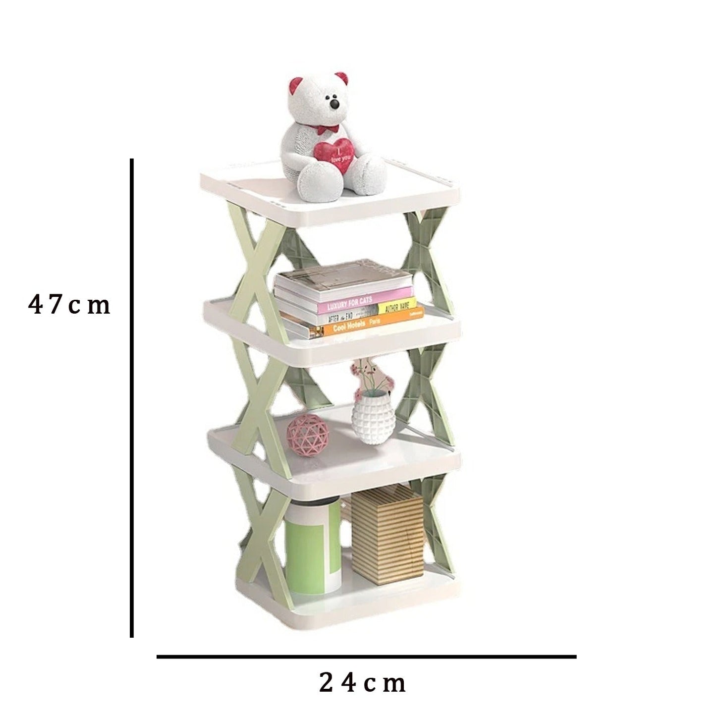 4 LAYER SHOES STAND, SHOE TOWER RACK SUIT FOR SMALL SPACES, CLOSET, SMALL ENTRYWAY, EASY ASSEMBLY AND STABLE IN STRUCTURE, CORNER STORAGE CABINET FOR SAVING SPACE Your Brand