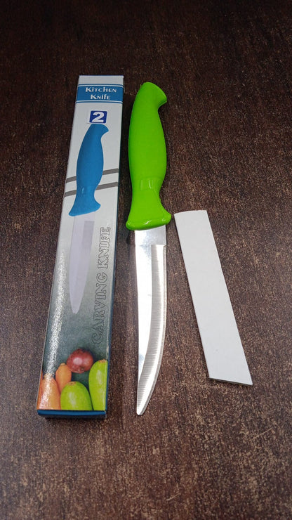 Heavy-Duty Stainless Steel Kitchen Knife with Ergonomic Handle (1 Pc) Your Brand