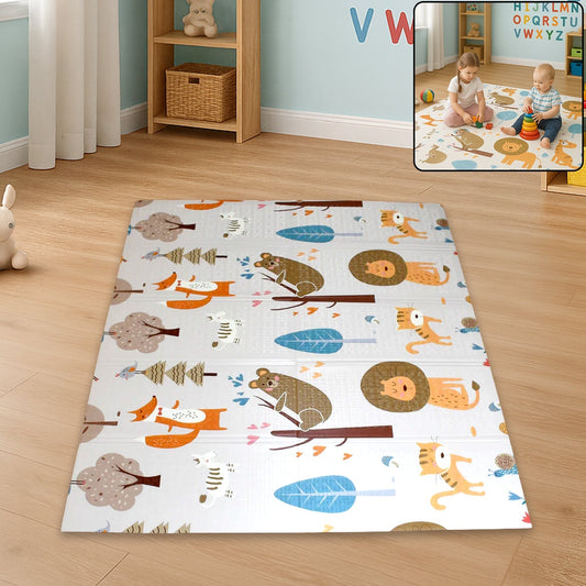 Baby Play Mat, Foam Play mat for Play Mat Baby Floor Play Baby Crawling Mat Large Soft Thick Baby Mat, Water-Proof Reversible Toxic Free (197x176 cm) Your Brand
