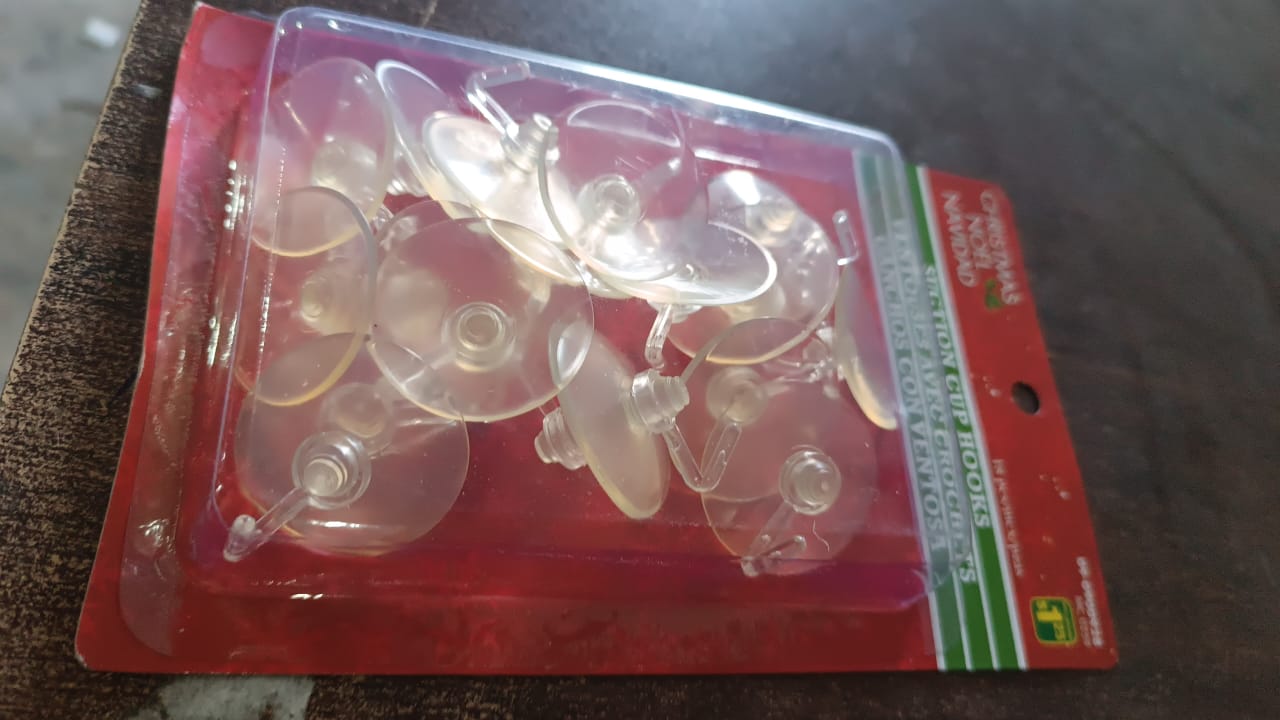 Transparent Rubber Vacuum Sucker, Suction Cup Hooks (18 Pcs Set) Your Brand