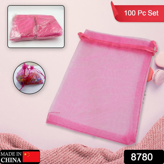 Organza Gift Bags Small Mesh Bags Drawstring Gift Bags Christmas Drawstring Organza Gift Bags, Wedding Party Festival Gift Bags (100 Pcs Set) Your Brand
