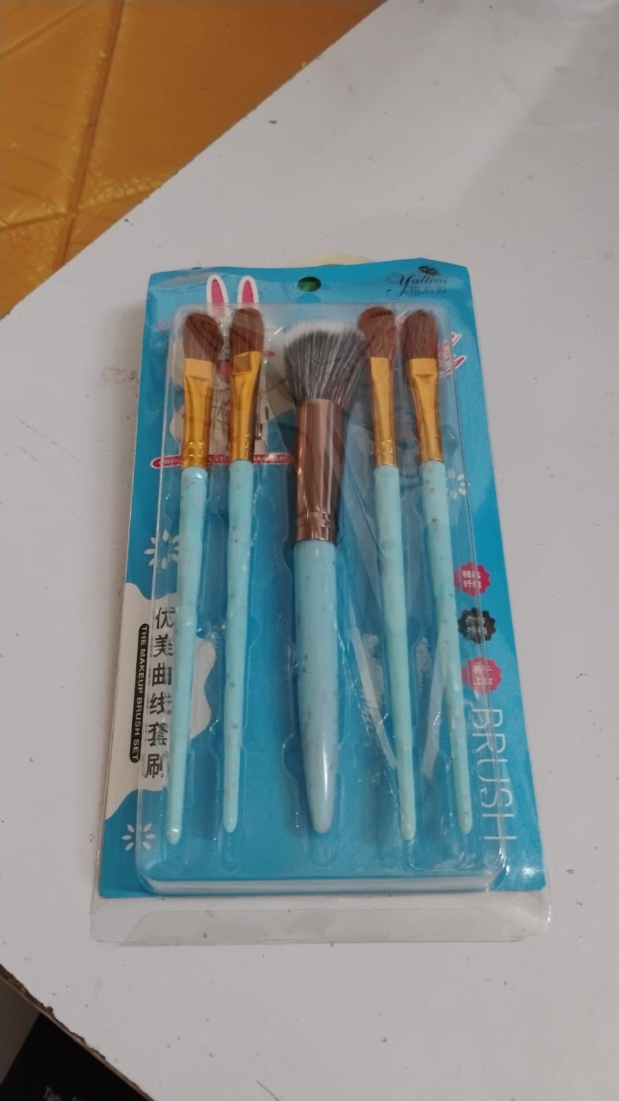 5pc Makeup Brush tools kit (5 Pcs Set / Mix Color) Your Brand