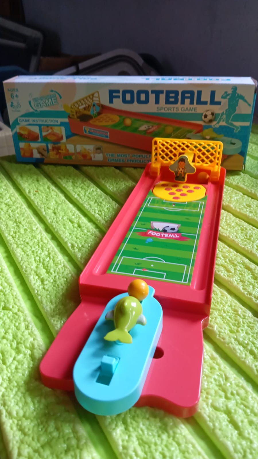 Mini Table Top Finger Football Game for Kids-Desktop Game for Kids & Adults, Fun Indoor Finger Bowling Game for Boys & Girls, Family Board Game Your Brand