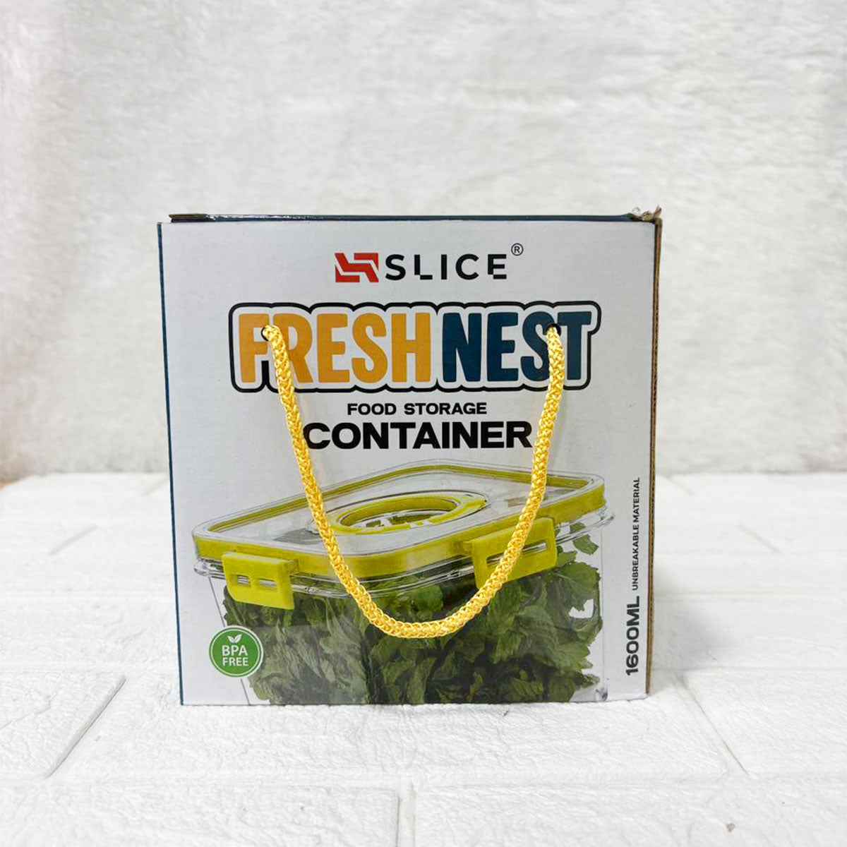 Fridge Storage Container with Time keeping on Top Lid