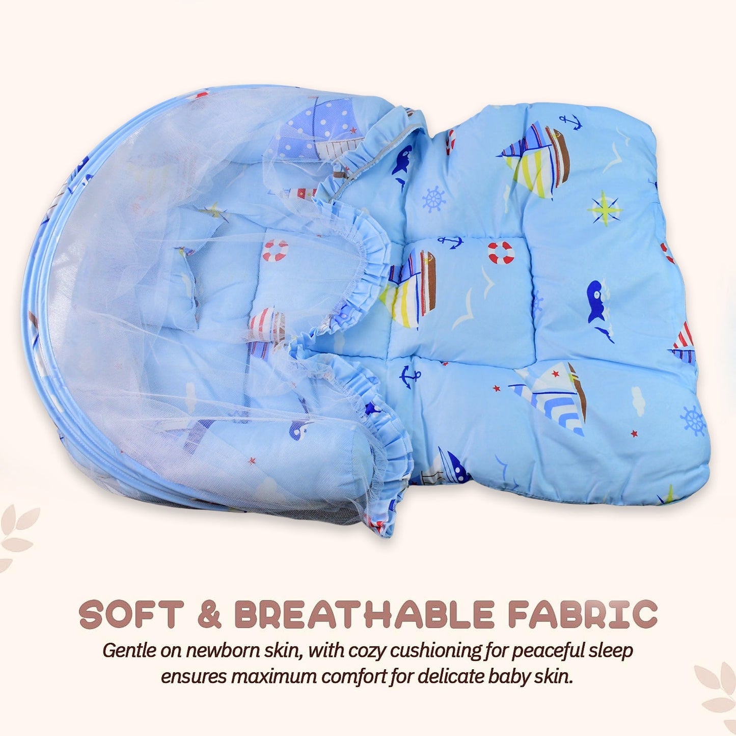 Multipurpose Baby Play Gym and Sleeping Mat (Mix Design / 1 Pc) Your Brand