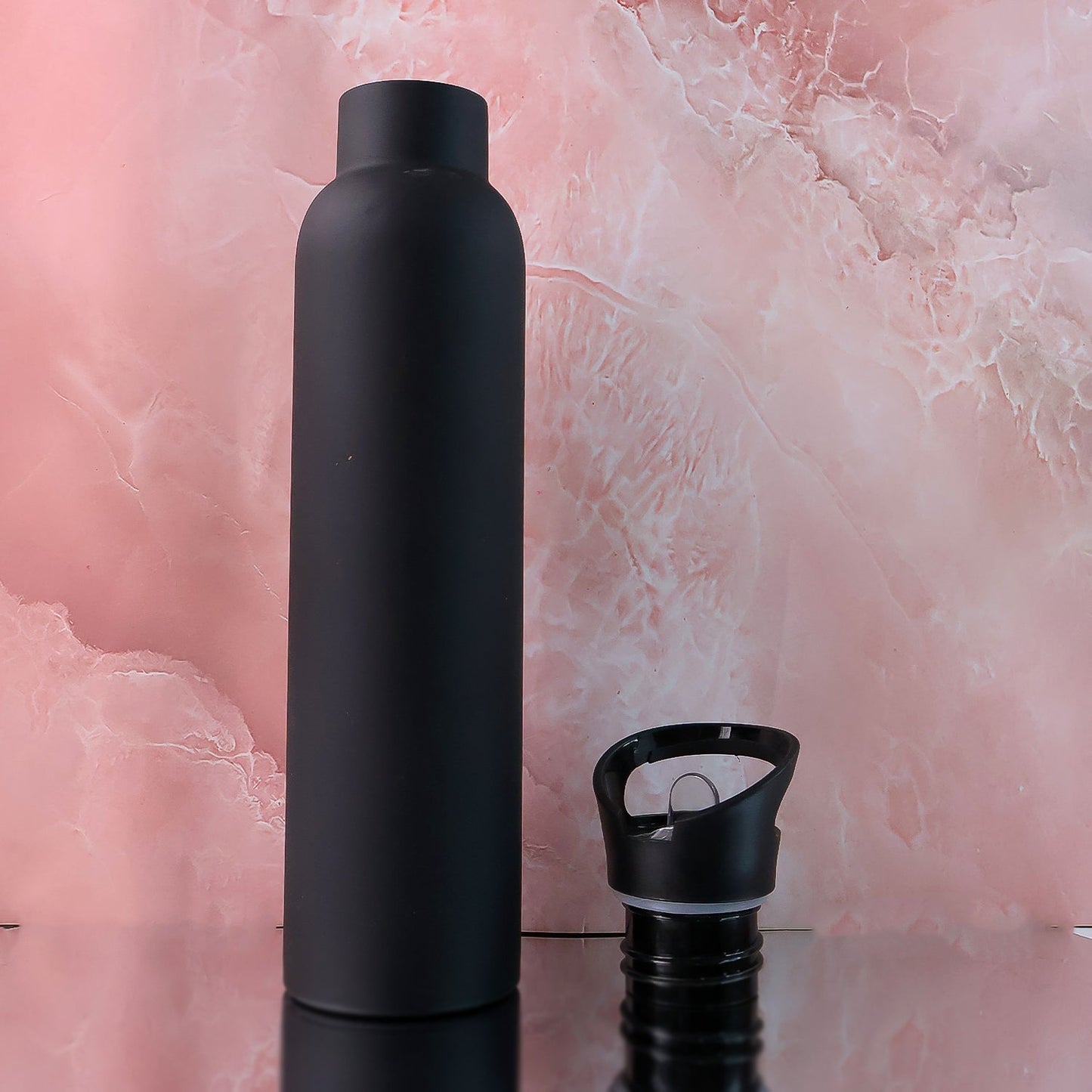 Sports Water Bottle – Matte Finish Leak-Proof Reusable Bottle 900 ML Approx (1 Pc) Your Brand