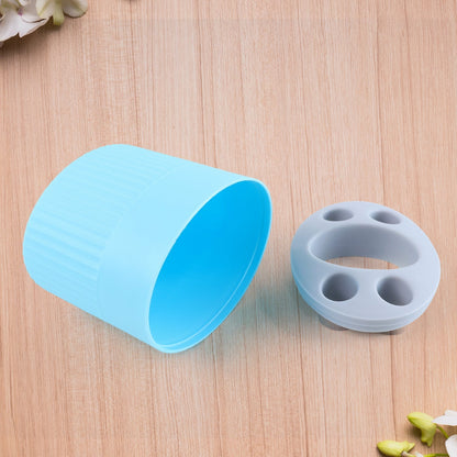 Multipurpose Bathroom Toothbrush and Utility Holder Stand with Multiple Slots (1 Pc) Your Brand