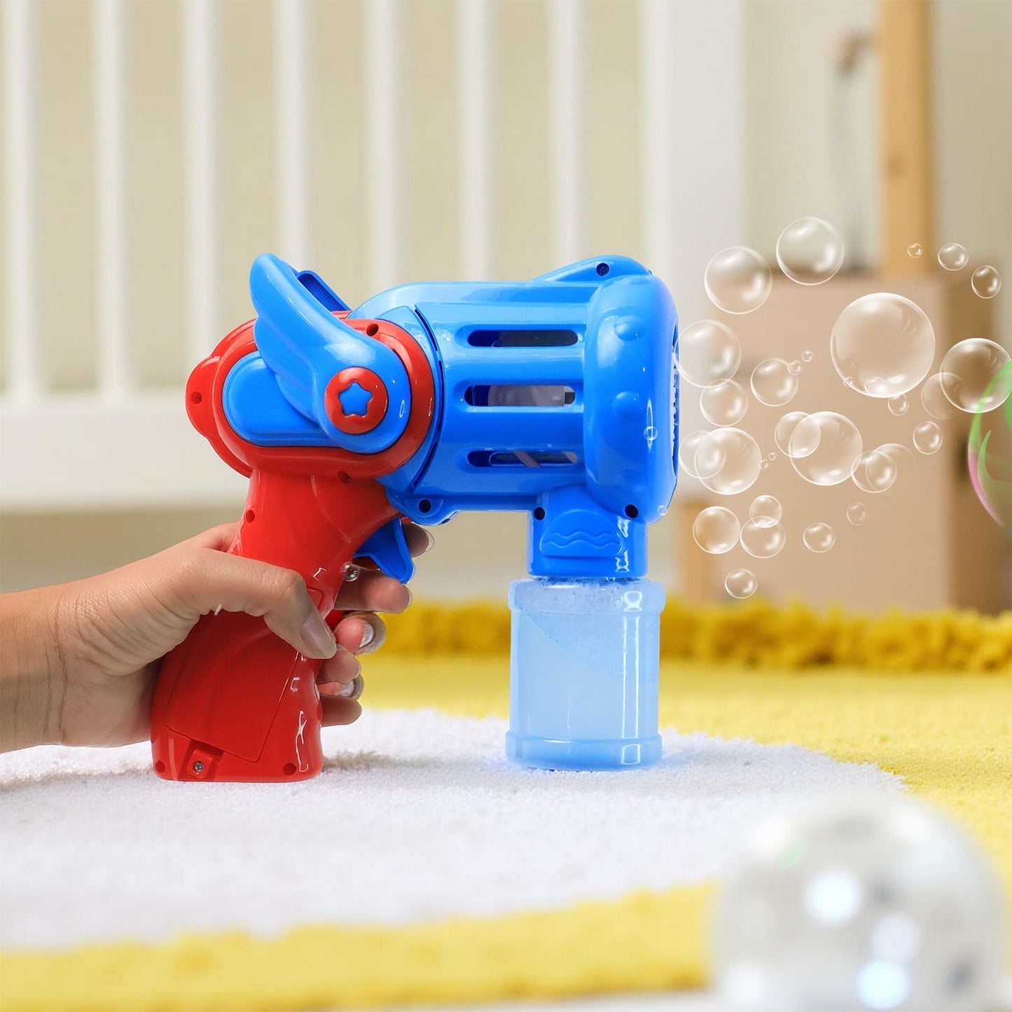 Rechargeable Bubble Gun Toy for Kids (1 Set) Your Brand