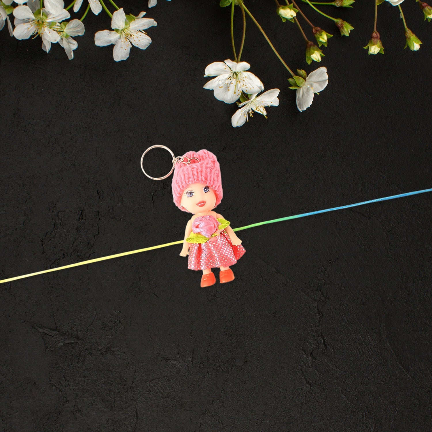 2-in-1 Kids Doll Rakhi cum Keychain – Stylish Soft Toy Rakhi for Raksha Bandhan & Daily Use as Bag or Key Ring (Mix Design) Your Brand