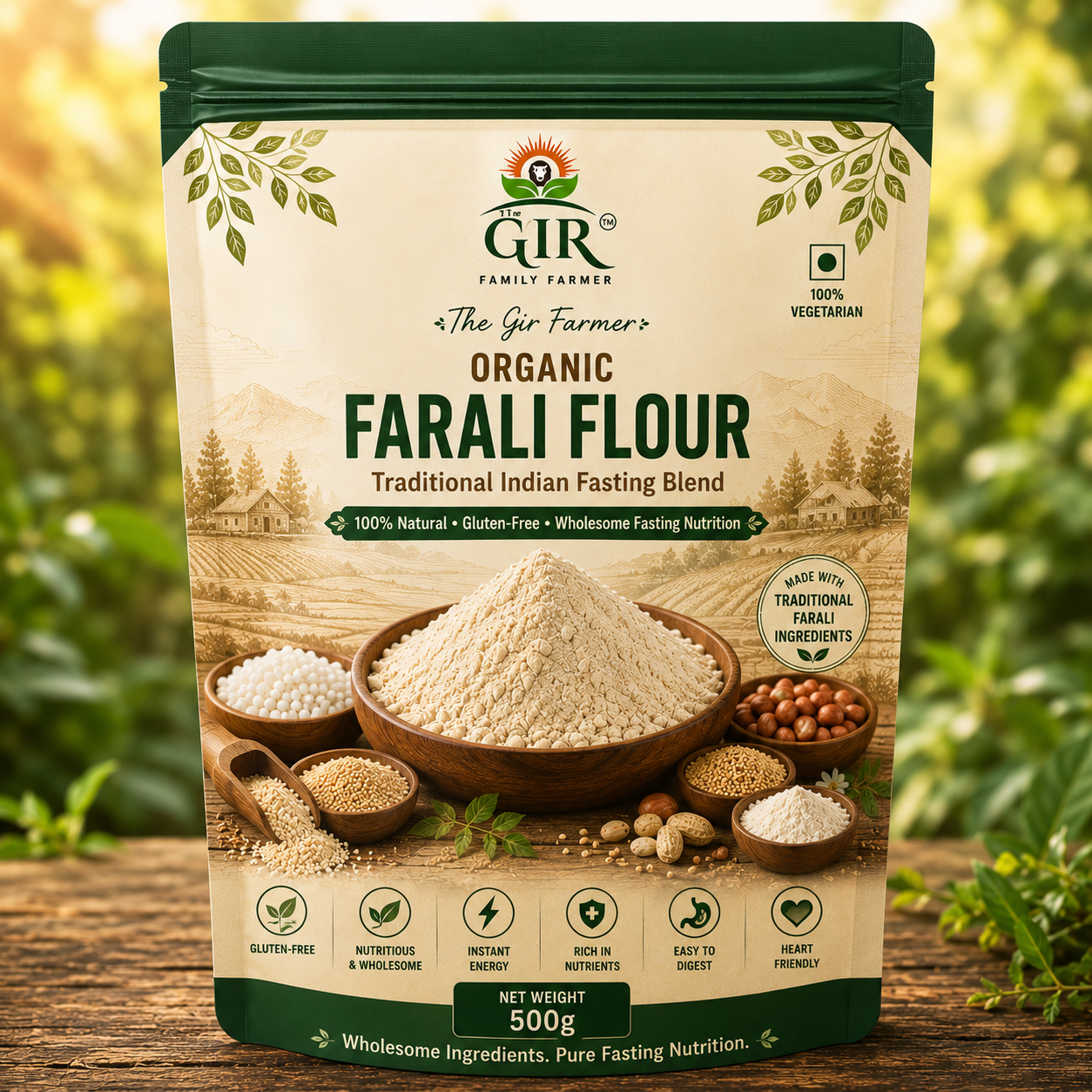 Organic Farali Flour - Traditional Indian Fasting Blend