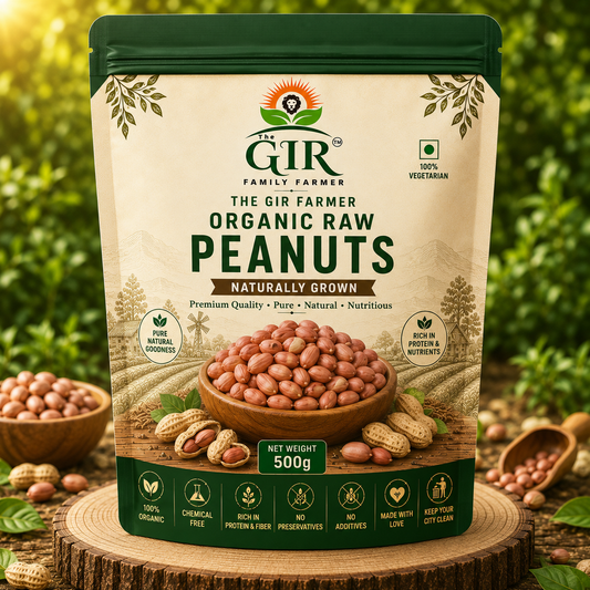 THE GIR FARMER Organic Raw Peanuts - Naturally Grown
