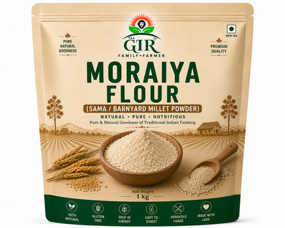 The Gir Farmer Moraiya Flour (Sama / Barnyard Millet Powder) | Low Pressure Ground Healthy Vrat Flour