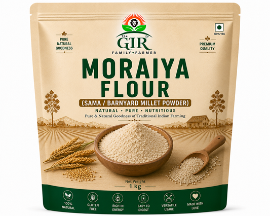 The Gir Farmer Moraiya Flour (Sama / Barnyard Millet Powder) | Low Pressure Ground Healthy Vrat Flour
