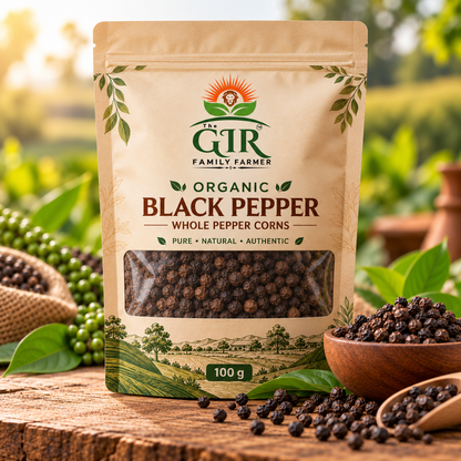 Organic Black Pepper (Kali Mirch)