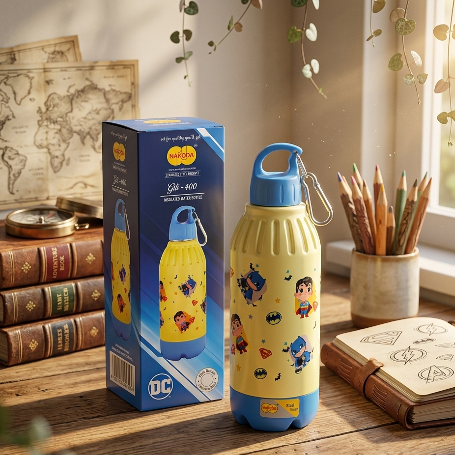 Nakoda Gili Kids Insulated Steel Water Bottle 400ml