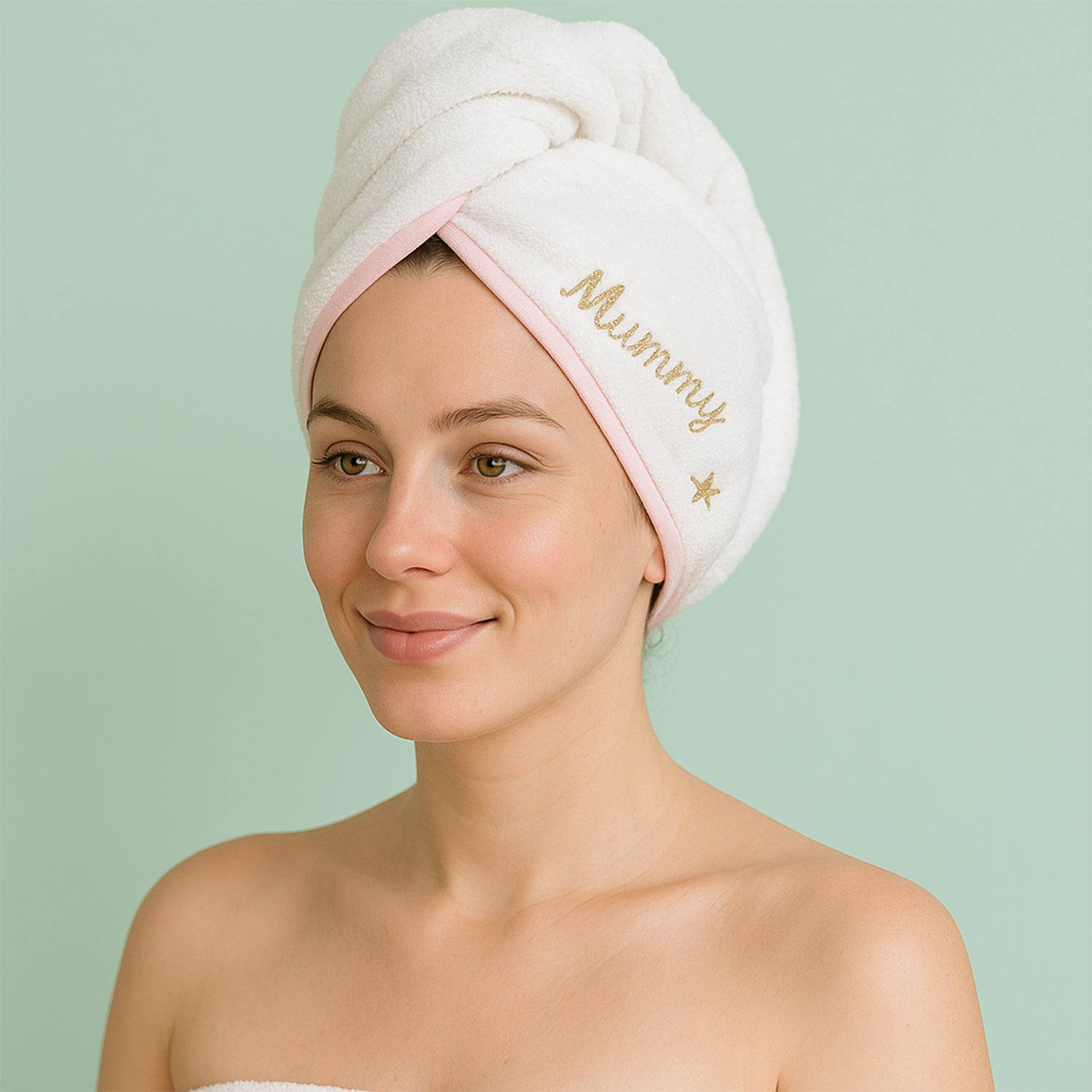 Luxury Microfiber Hair-Drying Towel Wrap (1 Pc) Your Brand