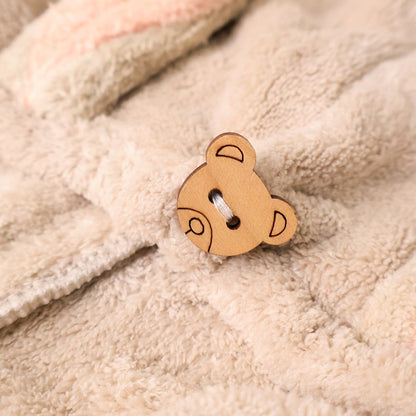 Cute Animal Ear Hooded Hair Drying Towel Wrap (1 Pc) Your Brand