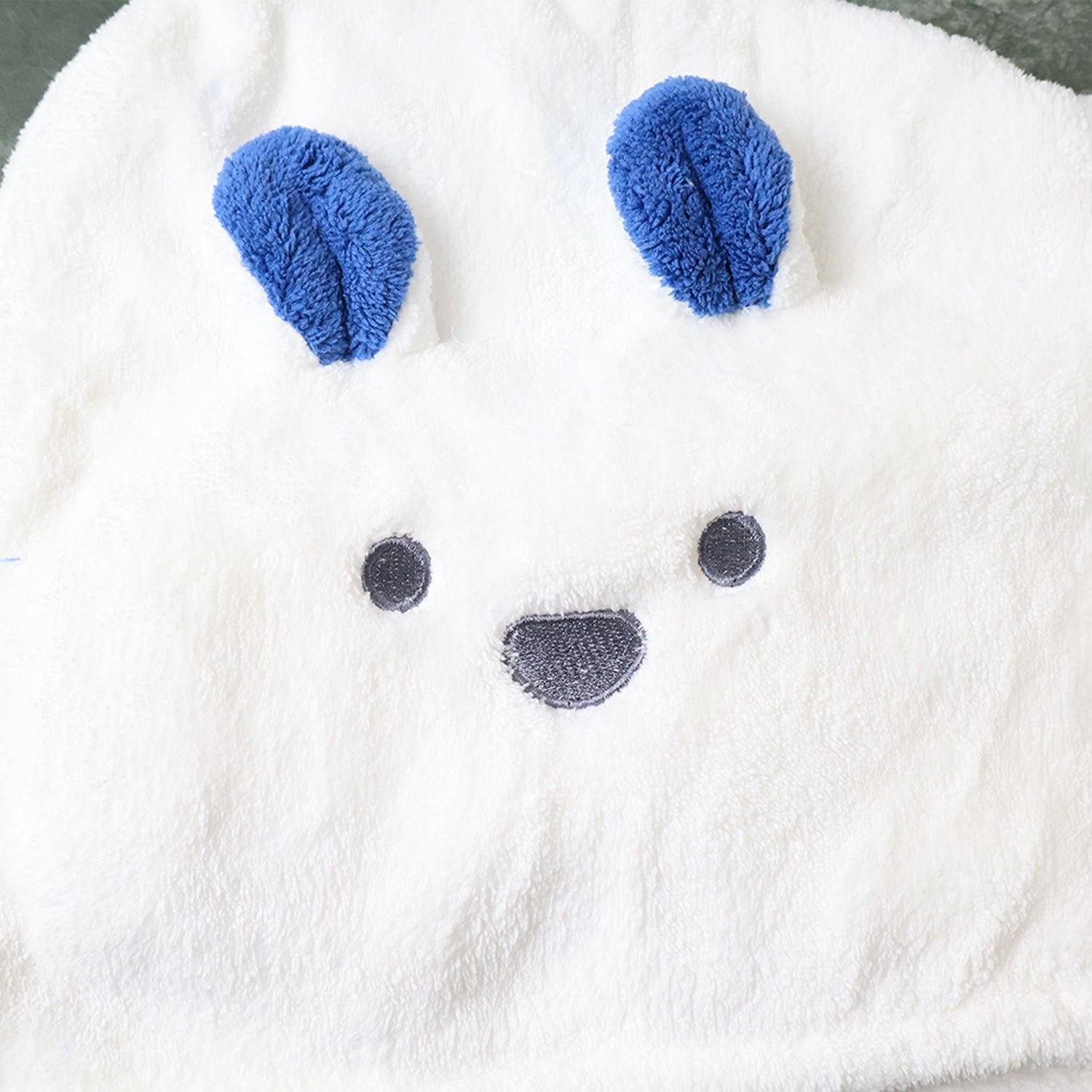 Soft Microfiber Hair Drying Towel Wrap with Cute Animal Ears & Button Closure (1 Pc) Your Brand