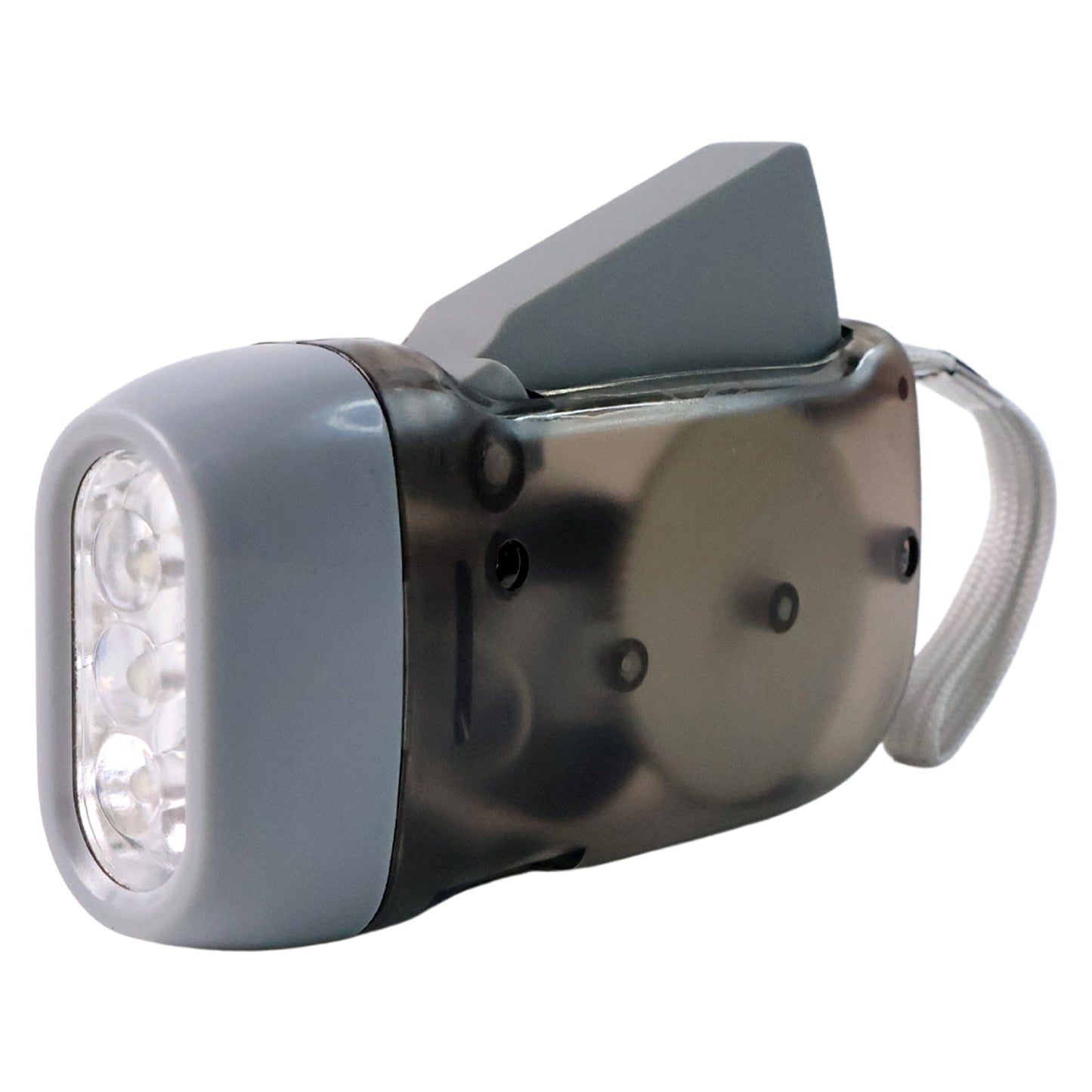 3 LED Hand Press Torch Hand Crank Flashlight Hand Pressing Flashlight Traveling Torch Light Manual Generator, Battery-Free Flashlight (1 Pc) Your Brand