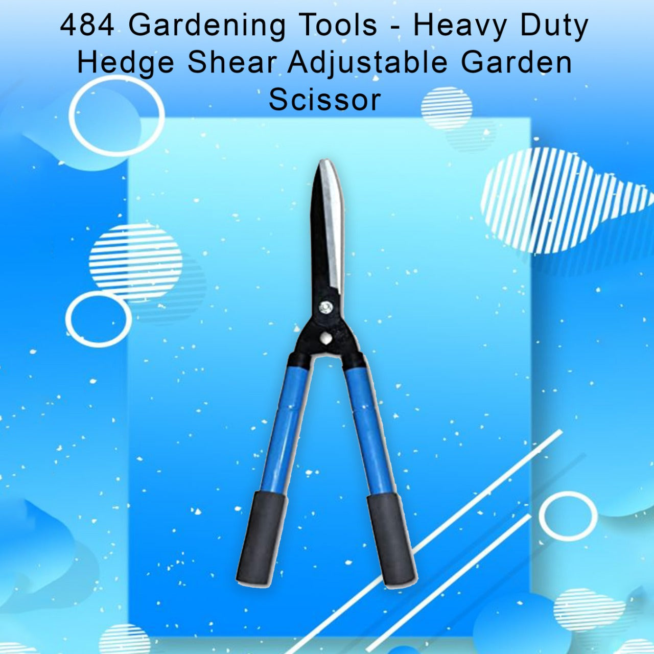 Gardening Tools - Heavy Duty Hedge Shear Adjustable Garden Scissor with Comfort Grip Handle Your Brand
