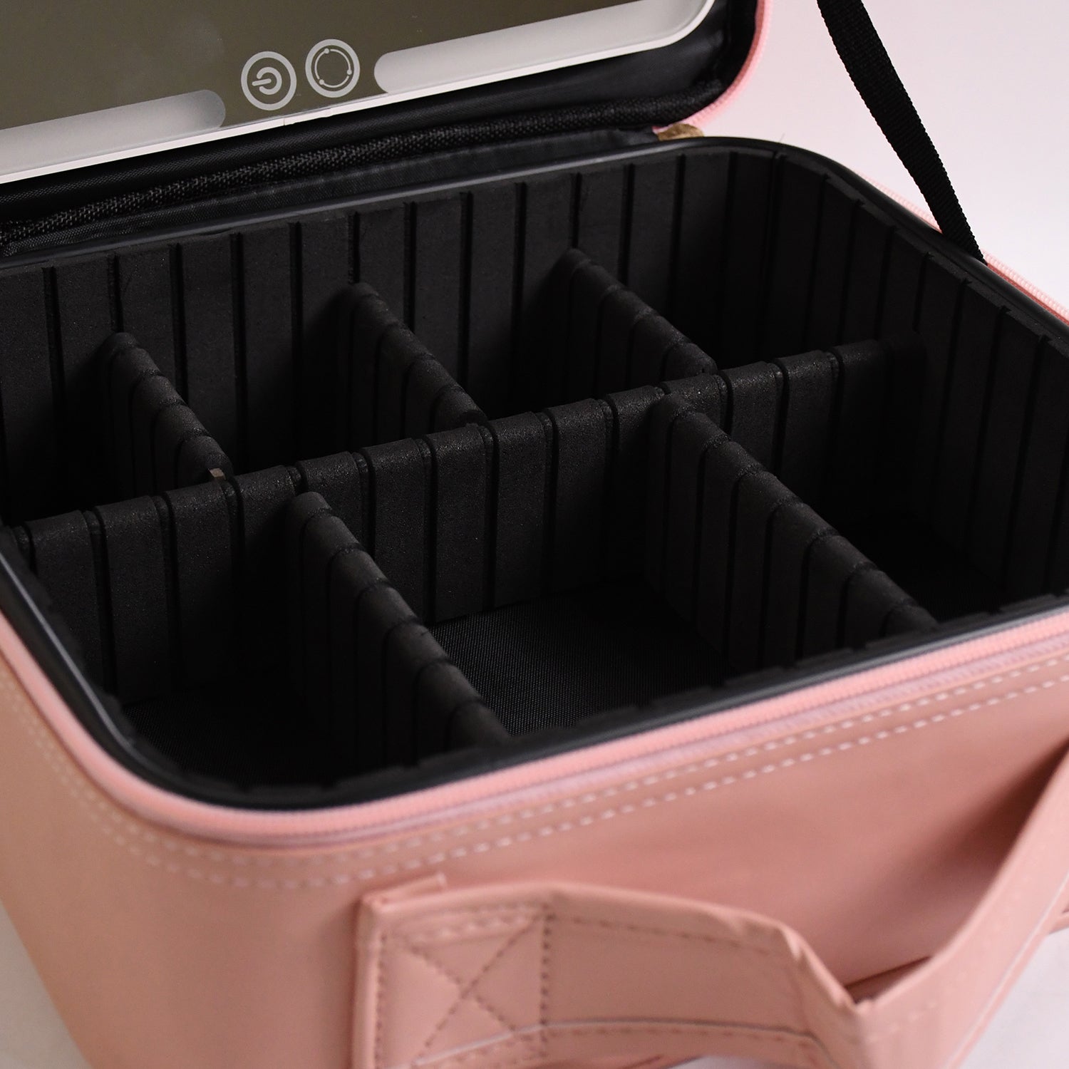 Pink Premium LED Light Makeup Organizer Box (1 Pc) Your Brand