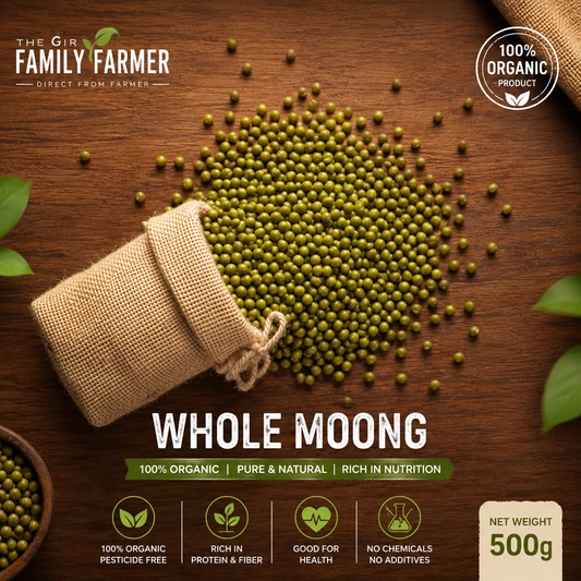 Organic Green Moong Beans - Nutrient-Rich and Naturally Grown