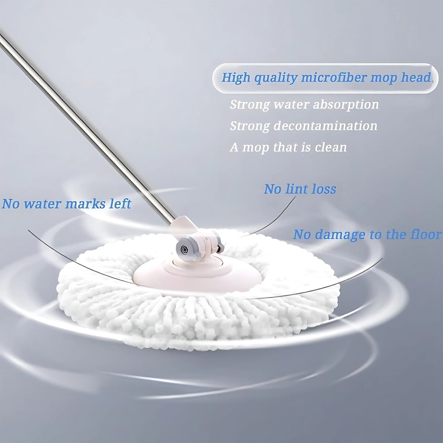 Microfiber Spin Mop Refill Head 360° Rotating Mop (1 Pc) Your Brand