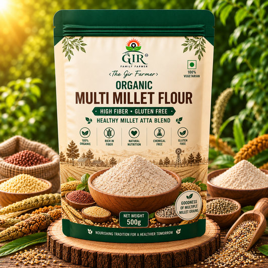 Organic Multi Millet Flour | High Fiber Gluten Free Healthy Millet Atta Blend