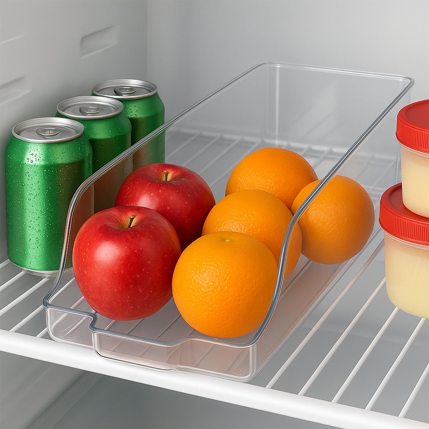 Transparent Stackable Beverage Holder Tray (Mix Size /1 Pc) Your Brand