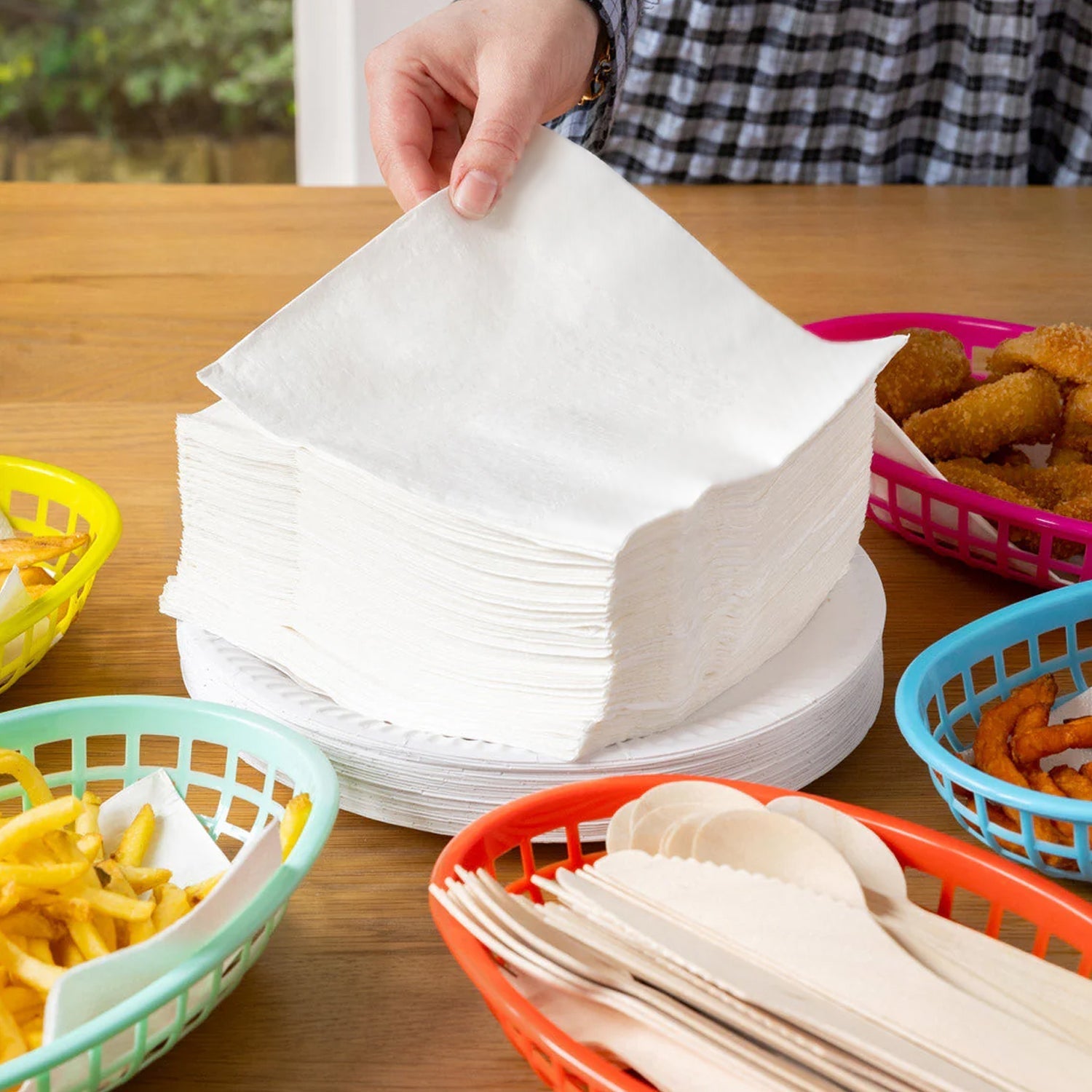 Soft & Absorbent Disposable Tissue Paper / Napkins Set (50 Pc) Your Brand