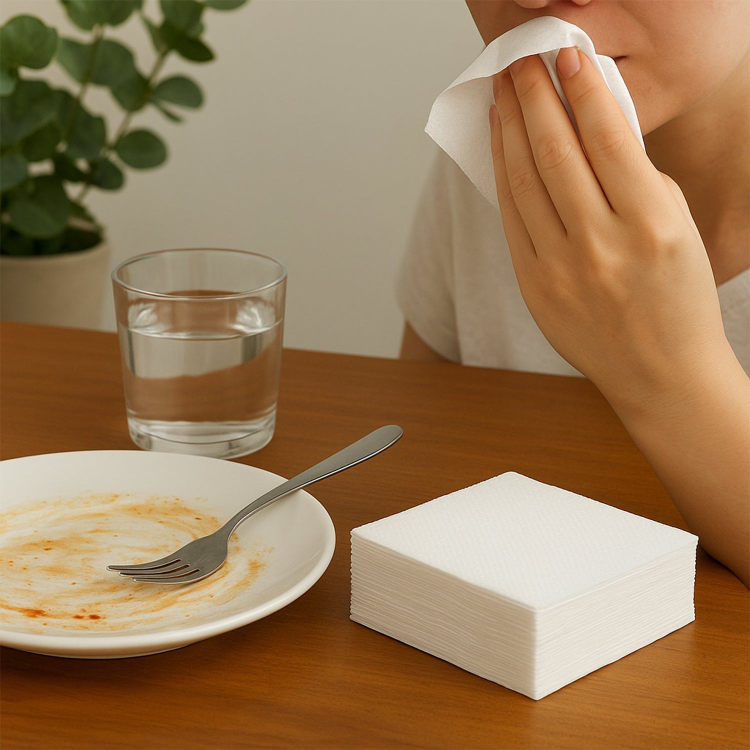 Soft & Absorbent Disposable Tissue Paper / Napkins Set (50 Pc) Your Brand