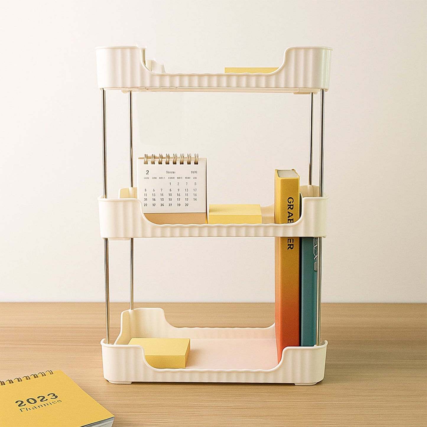 3-Tier Multipurpose Storage Organizer Rack Shelf (1 Set) Your Brand