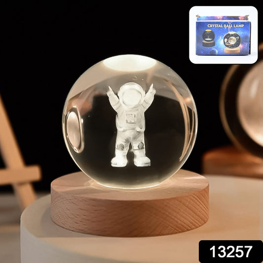 Moon 3D Crystal Ball Lamps with Base For Bedroom 3D Lamps (1 Pc) Your Brand