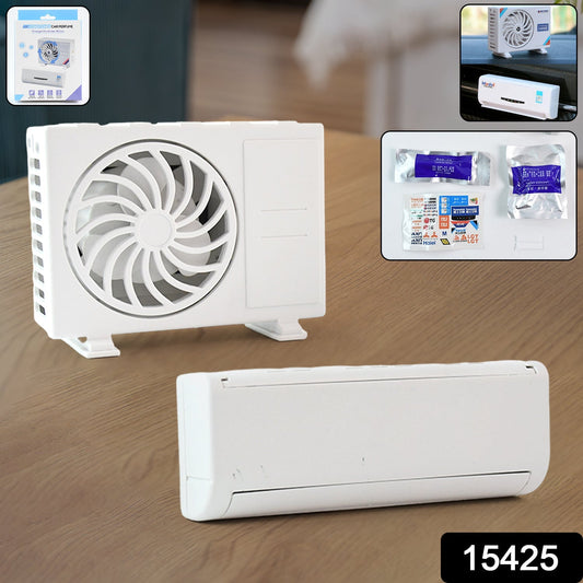 AC Design Solar-Powered Car Air Freshener: Built-in Perfume Diffuser for Dashboard and AC Vent Your Brand