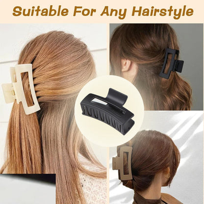 AM1291 Stylish Square Claw Hair Clips for Women - Secure Hold & Chic Design - 1 Piece