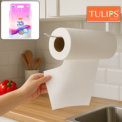 Tulips Tidy Chef Kitchen Towels – Pack of 2 Rolls