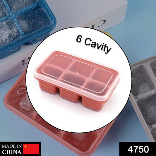 6-Cavity Silicone Ice Tray – Ideal for Kitchen & Home Use Your Brand