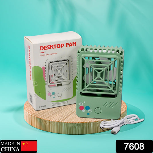 Mini Rechargeable Desktop Fan for Home & Office (USB, Handheld) Your Brand