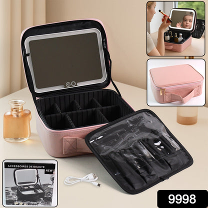 Premium LED Light Makeup Organizer Box (1 Pc / Mix Color) Your Brand