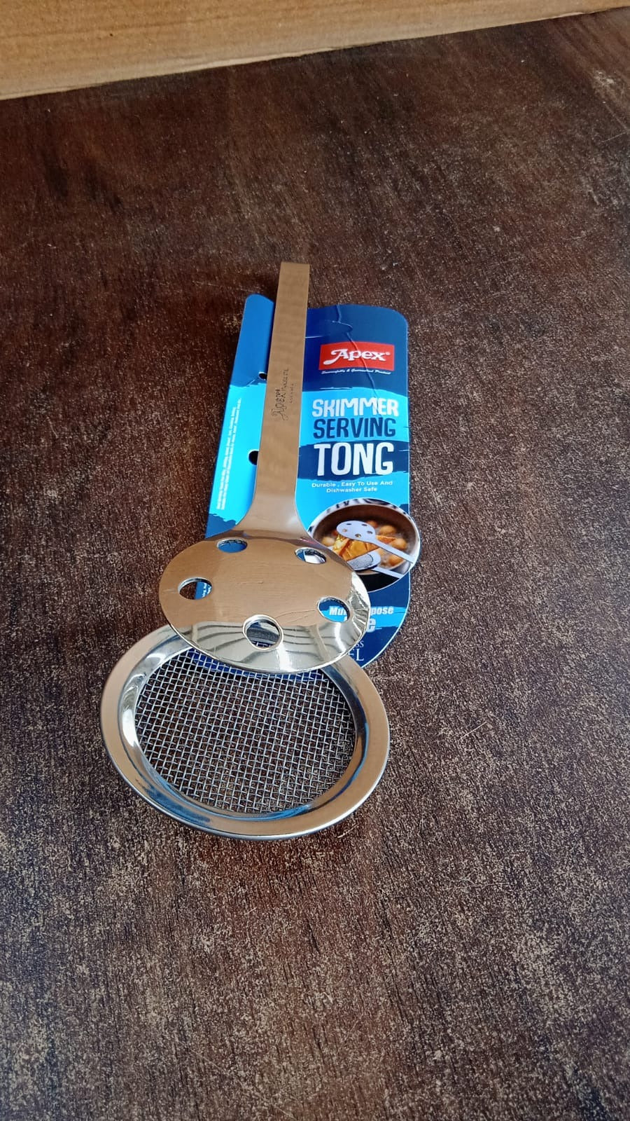 Apex Stainless Steel Skimmer Serving Tong Your Brand