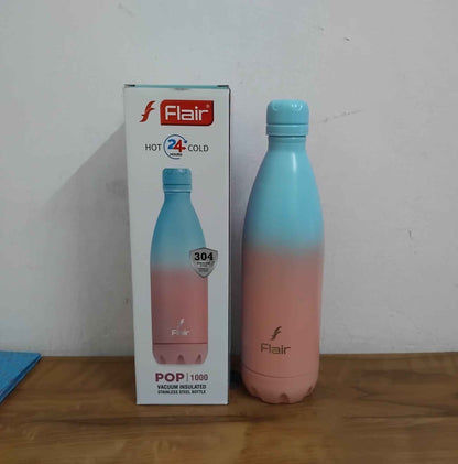 Flair Pop SS 304 Vacuum Insulated Water Bottle 1000ml – Hot & Cold Flask
