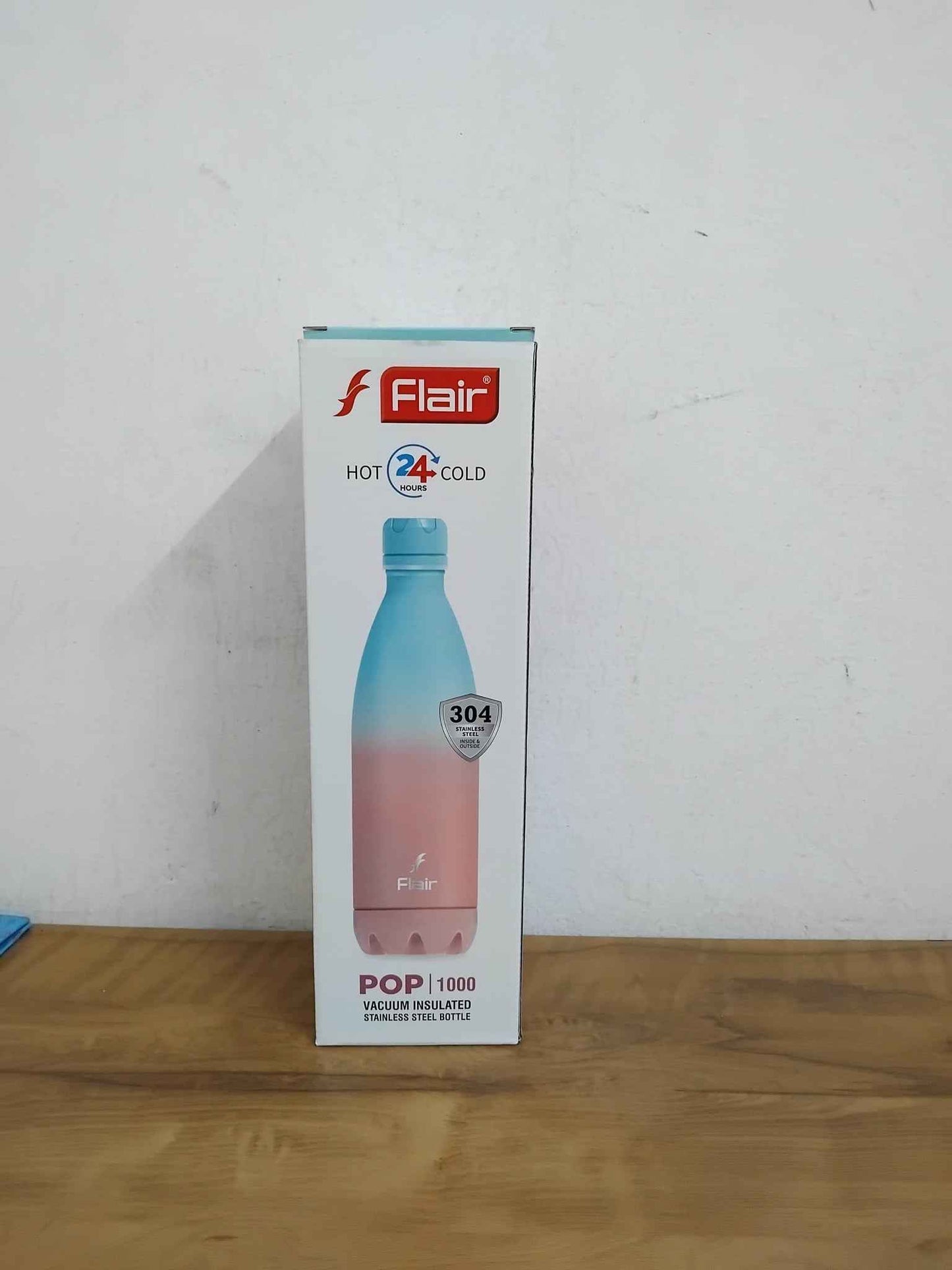 Flair Pop SS 304 Vacuum Insulated Water Bottle 1000ml – Hot & Cold Flask