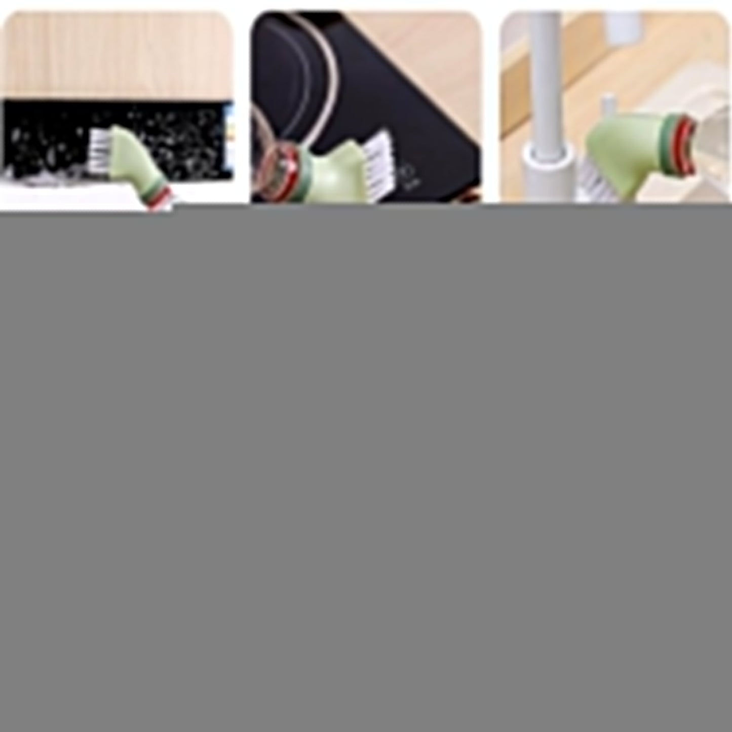 Multipurpose Bottle-Connectable Cleaning Brush with Built-In Scraper (1 Pc) Your Brand