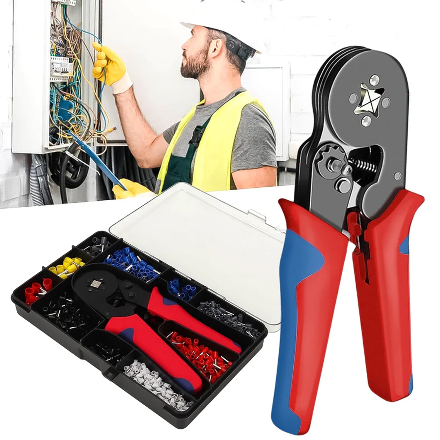 Approx 1200 Piece Ferrule Crimping Tool Kit Set Your Brand