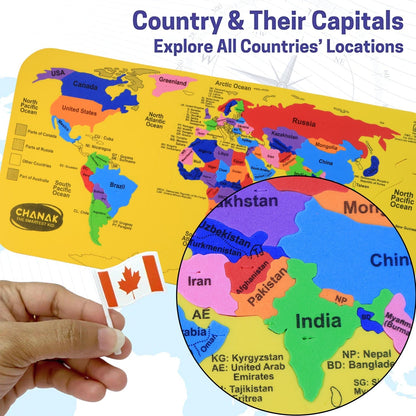 Aditi Mapster World Map EVA Foam Puzzle Set Your Brand